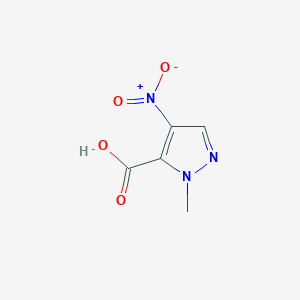 molecular formula C5H5N3O4 B1297075 1-Methyl-4-nitro-1H-pyrazole-5-carboxylic acid CAS No. 92534-69-5