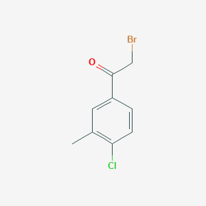 molecular formula C9H8BrClO B1297077 2-Bromo-1-(4-chloro-3-methylphenyl)ethanone CAS No. 205178-80-9