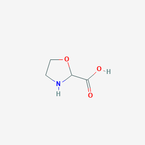 molecular formula C4H7NO3 B12970786 Oxazolidine-2-carboxylic acid 
