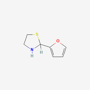 molecular formula C7H9NOS B1297079 2-(2-呋喃基)噻唑烷 CAS No. 51859-60-0