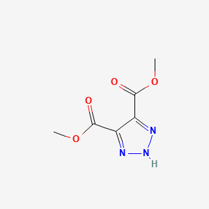 molecular formula C6H7N3O4 B1297082 Dimethyl 1H-1,2,3-triazole-4,5-dicarboxylate CAS No. 707-94-8
