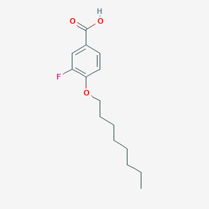 molecular formula C15H21FO3 B1297084 3-Fluoro-4-n-octyloxybenzoic Acid CAS No. 326-78-3