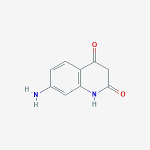 molecular formula C9H8N2O2 B12970845 7-Aminoquinoline-2,4(1H,3H)-dione 