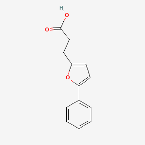 molecular formula C13H12O3 B1297086 3-(5-Phenyl-2-furyl)propanoic acid CAS No. 3465-61-0