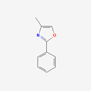 molecular formula C10H9NO B1297090 4-Methyl-2-phenyl-1,3-oxazole CAS No. 877-39-4