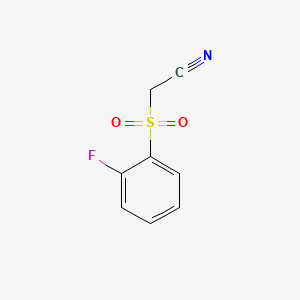 molecular formula C8H6FNO2S B1297091 [(2-Fluorophenyl)sulfonyl]acetonitrile CAS No. 59849-52-4