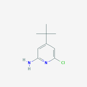 molecular formula C9H13ClN2 B12970933 4-(tert-Butyl)-6-chloropyridin-2-amine 