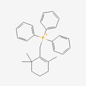 molecular formula C28H32P+ B12971005 Triphenyl((2,6,6-trimethylcyclohex-1-en-1-yl)methyl)phosphonium 