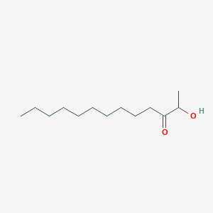 molecular formula C13H26O2 B12971037 2-Hydroxytridecan-3-one CAS No. 62763-34-2