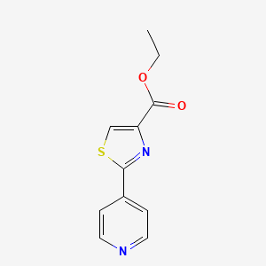 molecular formula C11H10N2O2S B1297107 Ethyl 2-(pyridin-4-yl)-1,3-thiazole-4-carboxylate CAS No. 21278-85-3