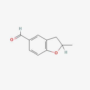 molecular formula C10H10O2 B1297108 2-Methyl-2,3-dihydro-1-benzofuran-5-carbaldehyde CAS No. 54365-75-2