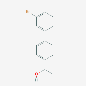 molecular formula C14H13BrO B12971092 1-(3'-Bromo-[1,1'-biphenyl]-4-yl)ethanol 