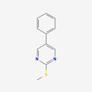 molecular formula C11H10N2S B1297111 2-(Methylsulfanyl)-5-phenylpyrimidine CAS No. 31408-20-5
