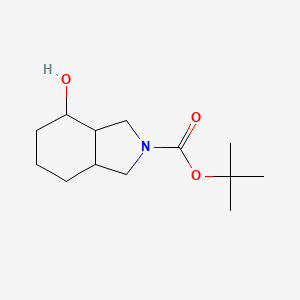molecular formula C13H23NO3 B12971112 tert-Butyl 4-hydroxyoctahydro-2H-isoindole-2-carboxylate 