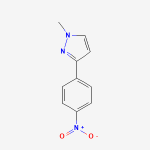 molecular formula C10H9N3O2 B1297112 1-Methyl-3-(4-nitrophenyl)-1H-pyrazole CAS No. 73387-59-4