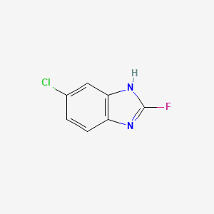 molecular formula C7H4ClFN2 B12971130 6-Chloro-2-fluoro-1H-benzo[d]imidazole 