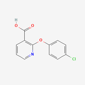 molecular formula C12H8ClNO3 B1297117 2-(4-Chlorophenoxy)nicotinic acid CAS No. 51362-37-9