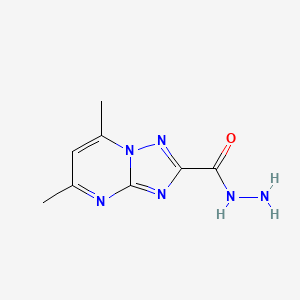molecular formula C8H10N6O B1297118 5,7-Dimethyl[1,2,4]triazolo[1,5-a]pyrimidine-2-carbohydrazide CAS No. 350478-67-0