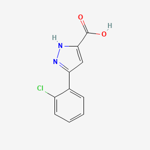 molecular formula C10H7ClN2O2 B1297130 5-(2-氯苯基)-1H-吡唑-3-羧酸 CAS No. 890621-13-3