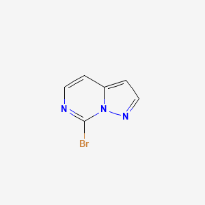 molecular formula C6H4BrN3 B12971320 7-Bromopyrazolo[1,5-c]pyrimidine 
