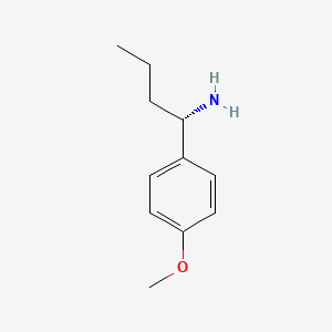 molecular formula C11H17NO B12971337 (S)-1-(4-Methoxyphenyl)butan-1-amine 
