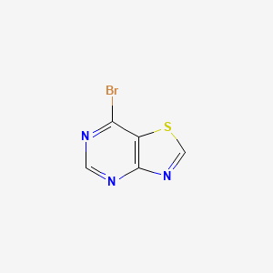 molecular formula C5H2BrN3S B12971369 7-Bromothiazolo[4,5-d]pyrimidine 