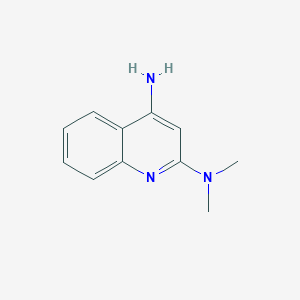 molecular formula C11H13N3 B1297137 N2,N2-Dimethylquinoline-2,4-diamine CAS No. 102669-54-5