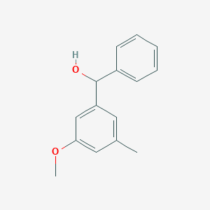 molecular formula C15H16O2 B12971414 (3-Methoxy-5-methylphenyl)(phenyl)methanol 