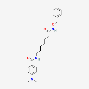 molecular formula C23H31N3O3 B12971431 N-(7-(benzyloxyamino)-7-oxoheptyl)-4-(dimethylamino)benzamide 