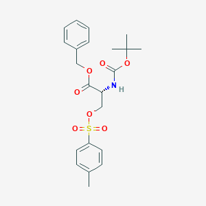 molecular formula C22H27NO7S B129715 Boc-D-Ser(Tos)-O-Bzl CAS No. 141527-79-9