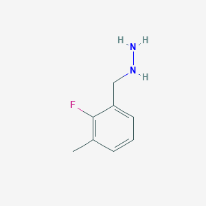 molecular formula C8H11FN2 B12971524 (2-Fluoro-3-methylbenzyl)hydrazine 
