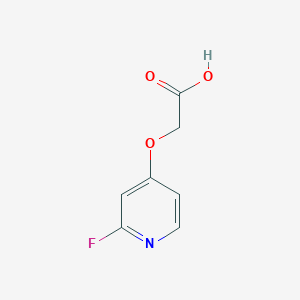 molecular formula C7H6FNO3 B12971531 2-((2-Fluoropyridin-4-yl)oxy)acetic acid 