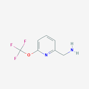 molecular formula C7H7F3N2O B12971545 (6-(Trifluoromethoxy)pyridin-2-yl)methanamine 