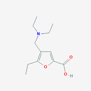 molecular formula C12H19NO3 B1297156 4-[(二乙氨基)甲基]-5-乙基-2-呋喃甲酸 CAS No. 844882-34-4