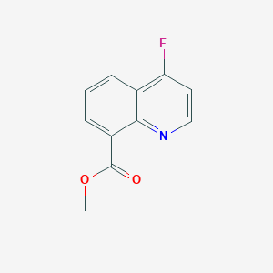 molecular formula C11H8FNO2 B12971595 Methyl 4-fluoroquinoline-8-carboxylate 