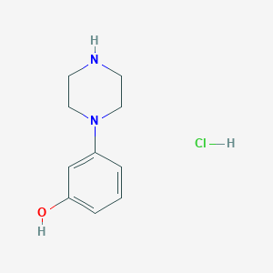 molecular formula C10H15ClN2O B12971639 3-(Piperazin-1-yl)phenol hydrochloride 