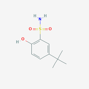 molecular formula C10H15NO3S B12971652 5-Tert-butyl-2-hydroxybenzenesulfonamide 