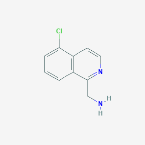 molecular formula C10H9ClN2 B12971669 (5-Chloroisoquinolin-1-yl)methanamine 