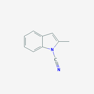 molecular formula C10H8N2 B129717 2-Methyl-1H-indole-1-carbonitrile CAS No. 140934-55-0