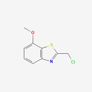 molecular formula C9H8ClNOS B12971710 2-(Chloromethyl)-7-methoxybenzo[d]thiazole 