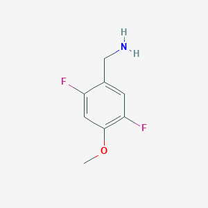 molecular formula C8H9F2NO B12971717 (2,5-Difluoro-4-methoxyphenyl)methanamine 