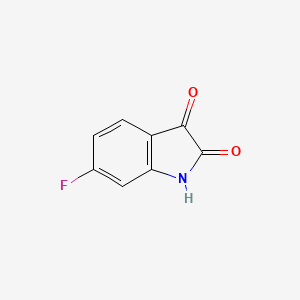 molecular formula C8H4FNO2 B1297172 6-氟吲哚酮 CAS No. 324-03-8