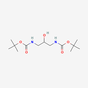 molecular formula C13H26N2O5 B1297173 tert-butyl N-{3-[(tert-butoxycarbonyl)amino]-2-hydroxypropyl}carbamate CAS No. 98642-15-0