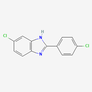 molecular formula C13H8Cl2N2 B1297174 6-chloro-2-(4-chlorophenyl)-1H-benzimidazole CAS No. 69498-30-2