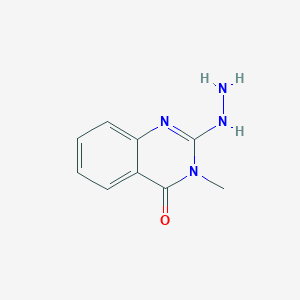 molecular formula C9H10N4O B1297175 2-hydrazino-3-methylquinazolin-4(3H)-one CAS No. 61507-80-0