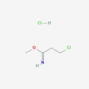 molecular formula C4H9Cl2NO B1297176 Methyl 3-chloropropanimidate hydrochloride CAS No. 21367-88-4