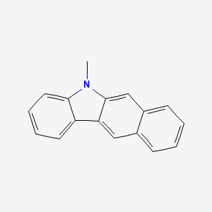 molecular formula C17H13N B12971789 5-Methyl-5H-benzo[b]carbazole 
