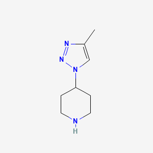 molecular formula C8H14N4 B12971798 4-(4-Methyl-1H-1,2,3-triazol-1-YL)piperidine CAS No. 1260670-77-6