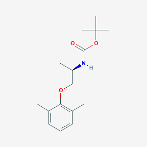 molecular formula C16H25NO3 B12971865 tert-Butyl (R)-(1-(2,6-dimethylphenoxy)propan-2-yl)carbamate 