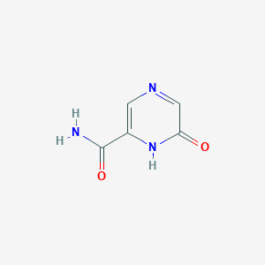 molecular formula C5H5N3O2 B12971883 6-Hydroxypyrazine-2-carboxamide 